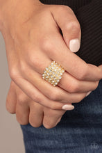Load image into Gallery viewer, Million Dollar Masquerade Gold Ring
