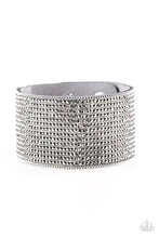 Load image into Gallery viewer, GLITTER GOSSIP SILVER GRAY URBAN BRACELET
